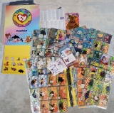 2 Official Beanie Babies Club Collector's Cards Albums FULL of 800+ Cards with Series Lists