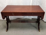 Side Drop Leaf Library Table