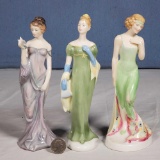 3 Royal Doulton Elegant Ladies Monte Carlo LE HN 2332, Harmony HN 2824, Lorna HN 2311