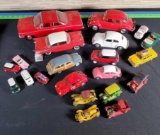 Tray of Die-Cast Model Car Replicas with Franklin Mint, Volkswagen and Min i Coopers and more