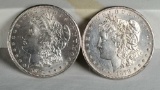 2 1878-S Morgan Silver Dollars