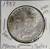 1887 UNC MS Morgan Silver Dollar