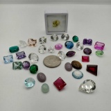 Lapidarian Collection Of Gemstones And Others, Cut, Carved & Cabochon