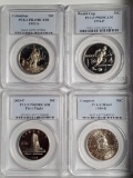 4 PCGS PR69CAM Commemorative Silver Half Dollarsb - 1989-D, 1992-S, 1994-P and 2003-P