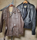 2 Leather Coats