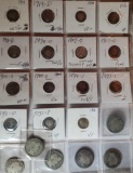 6 Barber Half Dollars and 15 Barber Dimes