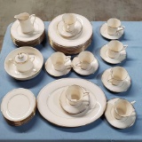 43 Pcs Vintage Noritake Golden Cove 7719 5 Piece Setting Service for 7+ Dinnerware