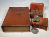 El Camino Real souvenir bronze bell, Hemingway hide a box and more