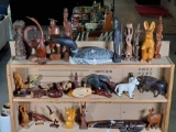 35+ Folk Art Carvings By and From The Collection of Betty Vagil