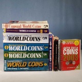 Tray Lot of Standard Catalog of World Coins Editions and Additional Books