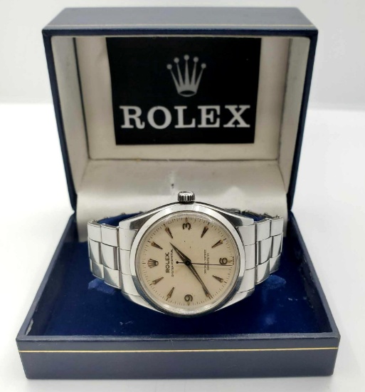 Rolex Oyster Perpetual Officially Cerified Chronometer Automatic Stainless Steel Watch & Bracelet
