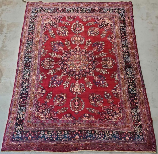97"x134" Hand Knotted Persian 100% Wool Pile Rug
