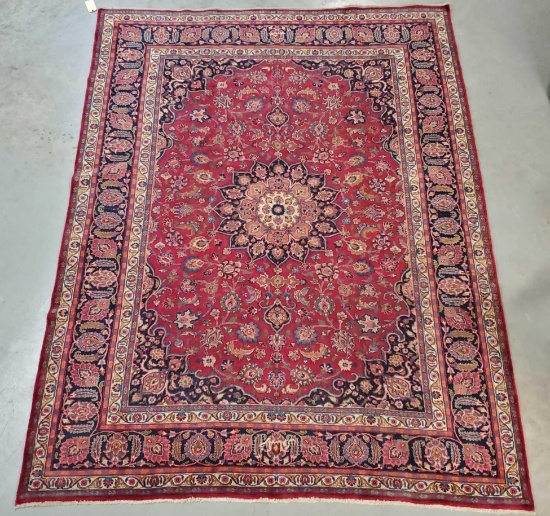 96"x129" Semi Antique Hand Knotted Persian 100% Wool Pile Rug