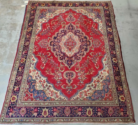 115.5"x160" Hand Woven Persian 100% Wool Pile Rug