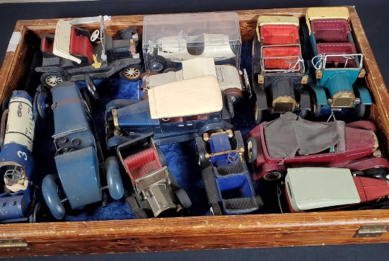 Collection Of 11 Tin Antique Model Cars