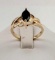 14K Yellow Gold Onyx Ring