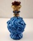 Bohemian Czech Lapis Glass Perfume Bottle Curt Schlevogt Heinrich Hoffmann Glassworks