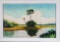 Hezekiah Baker Florida Highwayman Oil on Upson Board Painting of Cypress Stand