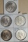 5 US Silver Peace Dollar VAM variety and Error Coins - 1923 VAM-2 & Two VAM-3, 1924 Error & 1923 S/S