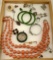 Tray Lot Of Costume Jewelry And Sterling Silver