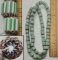 Lot Of 2 Strands Vintage African / Venetian Multi Layer Chevron Trade Beads