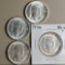 4 Booker T Washington Commemorative Silver Half Dollars - 2 1946 P (2), F and S