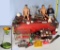 Case Misc Toys with Action Figures, Erector Set, 3-D Tru Vue Set, Plastic Cars and More