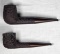 2 Antique Dunhill Shell Pipes