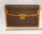 Authentic Vintage Gucci Locking with Key Canvas & Leather Attache with COA