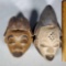2 Punu Okuyi Galen Hand Carved and Painted Masks