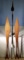 Ethnic Hand Carved Wooden Paddle Oars and African Throwing Spear