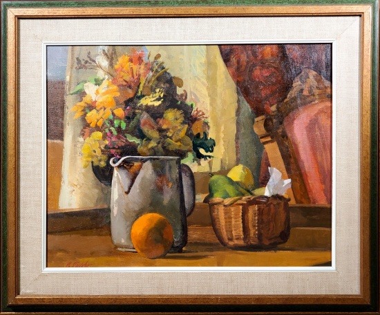 Richard Piccolo Oil on Canvas Still Life Painting