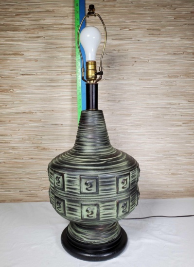 Mid Century Ceramic Lamp with Dolphin Design