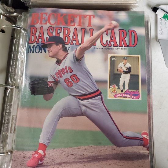 10 Years of Beckett Baseball Card Monthly Magazine Collection