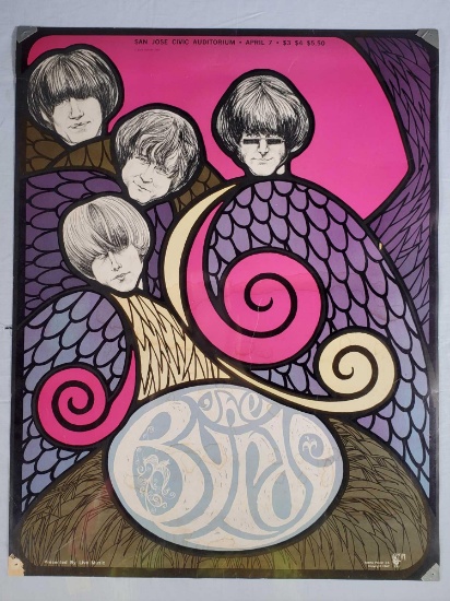 1967 The Byrds San Jose Civic Auditorium Concert Poster