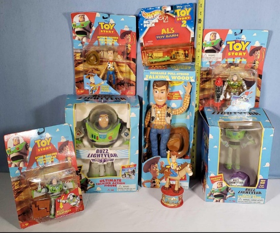 Woody and Buzz Lightyear Toy Story Toys in original Boxes and Packs