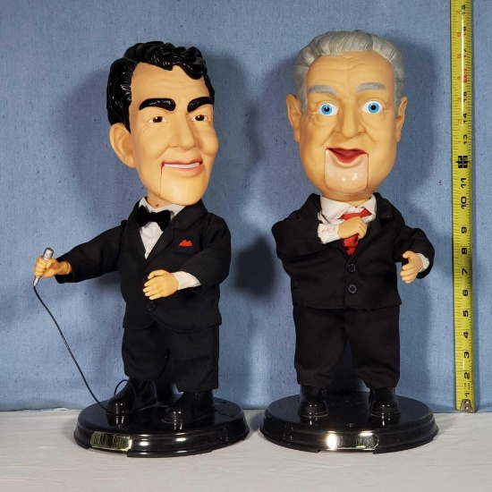 16" Dean Martin and Rodney Dangerfield Germany Animated Talking Figure Collectors Dolls