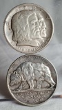 2 US Commemorative Half Dollars - 1925 California Diamond Jubilee and 1936 Long Island Tercentenary