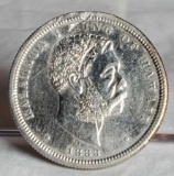 1883 Kalakaua I King of Hawaii Silver Half Dollar