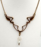 Vintage Child's 9k Gold Art Nouveau Design Necklace