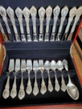 Sterling Silver Towle Charlemagne Flatware Service for 12 in Presentation Box