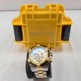 Invicta Unisex Bolt Quartz Watch with Stainless-Steel Strap, Two Tone, 26 (Model: 25518) Chronograph