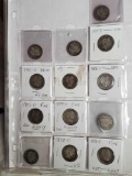13 Barber Silver Quarters Including Scarce Dates