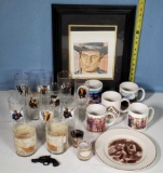 Bonanza Memorabilia Glasses, Mugs, Plate and Art