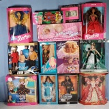 12 Collectible, Special and Limited Edition Barbie Dolls In Original Packages