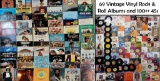 69 Vintage Rock and Roll, Pop, Funk, Disco, Christmas and Other Vinyl Record Albums & 100+ 45s