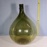 Demijohn Carboy Green Glass Bottle with Stretched Neck