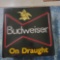 Electric Budweiser On Draught Advertising Sign