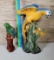 2 Ceramic Parrot Figurines