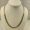 Italian 14K Yellow Gold Diamond Cut Figure 8 Link Chain 20